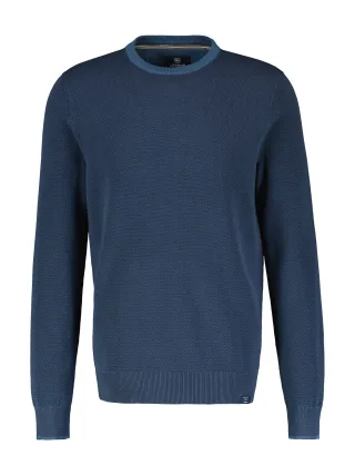 LERROS - O-NECK BUENDCHEN storm blue - Gr. - L