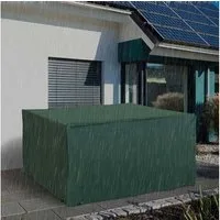 Outsunny Gartenmöbel-Schutzhülle Abdeckhaube für Gartenmöbel (Abdeckung, 1-St., Schutzhülle), 600D-Oxford Grün 135 x 135 x 75 cm