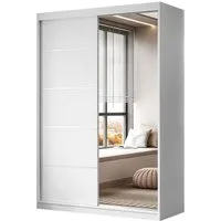 Lookway Kleiderschrank CAMARO II PLUS 150 cm mit Spiegel Schiebetürenschrank 150x59x215 cm
