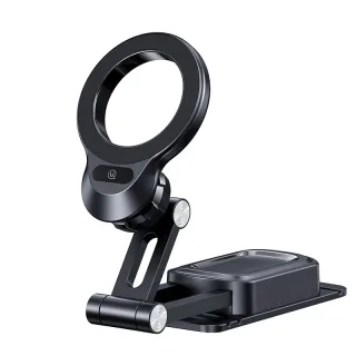 USAMS US-ZJ076 Magnetic Car Phone Holder 360° Rotary Center Console Mount Stand for iPhone 16 15 Pro 14 13 12 Pro Max fo