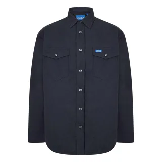 Hugo - "Ebad" Hemdjacke für Herren, Langärmlig (Schwarz)