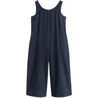 Next Jumpsuit Verkürzter Strand-Jumpsuit aus leichtem Denim (1-tlg)