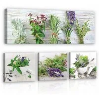 Wallarena Leinwandbild Natur - Mehrfarbig - Modern - Vlies - Wohnzimmer, Natur