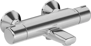Hansa Wannen-Thermostatarmatur, Wandaufbau Hansamicra 5816 verchromt, 58162171 58162171