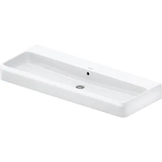Duravit Collection One Waschtisch 2382120060 120x47cm, ohne Hahnloch, mit Überlauf, Hahnlochbank, weiß Hochglanz