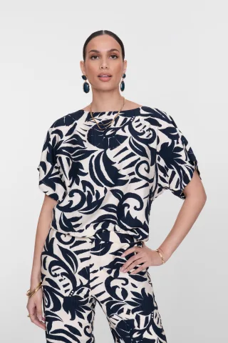 Geisha Fashion Women - 63236-26 navy/off-white - Gr. - 44