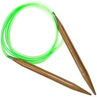 maDDma Stricknadeln Rundstricknadel 120cm, Holzspitze, Stricknade, 10120