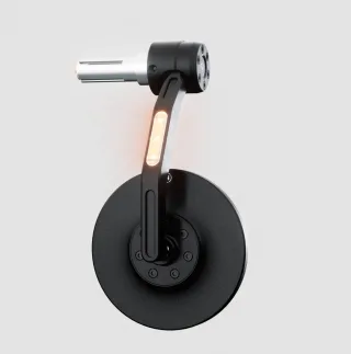 Highsider Lenkerendenspiegel +LED Blinker integriert CONERO Edition BLACK universal, Alu, e-geprüft
