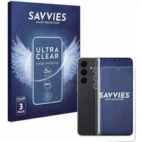 Savvies Displayschutzfolie Schutzfolie für Samsung Galaxy S25 FE (Display+Kamera), 6 Stück, Displayschutz Schutz Folie Klar Transparent