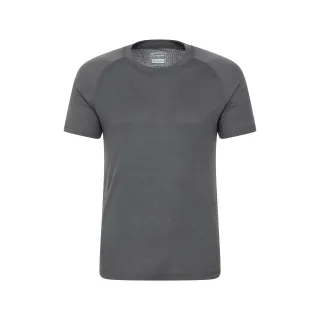 Mountain Warehouse - "Talus" Thermo-Top Rundhalsausschnitt für Herren kurzärmlig (Holzkohle)