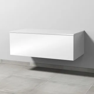 Sanipa Anbau-/Solitärschrank mit Auszug 2morrow (P2236) 340x1000x520 Weiß-Glanz, P223678 P223678
