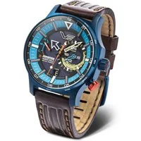 Vostok Europe Solaruhr 595D736-LSB – Expedition North Pole „Polar Ice“ – 47 mm, – Leder & Silikonband