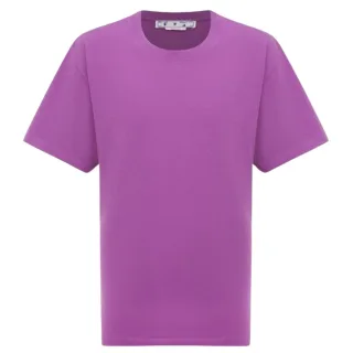 Off-White Diag Tab ubergrosses lila T-Shirt