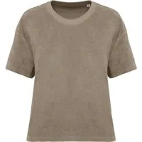 Native Spirit Rundhalsshirt Umweltfreundliches Damen-T-Shirt aus Frottee