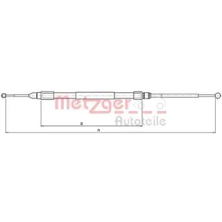 Metzger Handbremsseil hinten BMW Z4