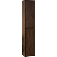 Lomadox Hochschrank VERZUOLO-56-WALNUT 30 cm breit in Walnuss, wandhängend