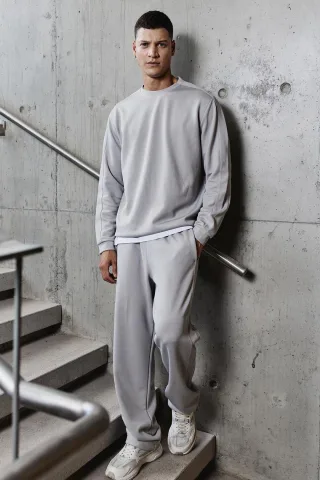 Herren Oversized Sweatshirt- und Hosen-Set