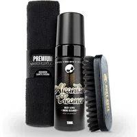 Nuke Guys Alcantara Reiniger Set 150ml Foamer mit Zubehör Auto-Reinigungsmittel (3-St. + Textilbürste + Mikrofasertuch)