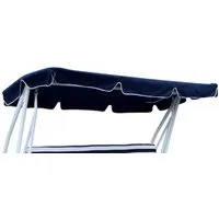 DEGAMO Hollywoodschaukelersatzdach MIAMI, (1-tlg), für 4-sitzer Schaukel 228x120cm, blau mit weißen Kedern