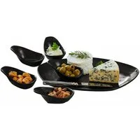 Mirabeau Geschirr-Set Servierschälchen 6er Set Biarré schwarz, Steinzeug