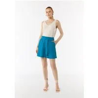 comma Shorts Short Leichte Shorts aus Lyocell mit Bindegürtel