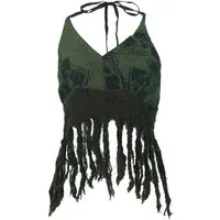 Guru-Shop T-Shirt Goa Top, Psytrance, Bandeau Top, Rückenfreies.. Festival, Ethno Style, Psychedelic, alternative Bekleidung
