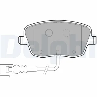 Delphi Bremsbel?ge vorne Seat Skoda VW LP1754
