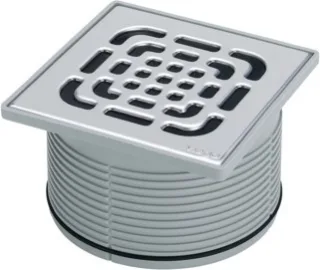 Viega Aufsatz 4922.5 Rost verschraubt in 150x150mm Kunststoff grau 555504