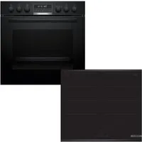 BOSCH Induktions Herd-Set HND679LS62, Knusper-AirFry & mühelose Pyrolyse-Selbstreinigung des Ofens