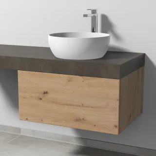 Sanipa Waschtischunterbau mit Auszug 2morrow (P2322) 340x700x520 Eiche-Natural-Touch P232285