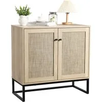 GarveeMore Buffet Küchenschränke mit 2 Türen Sideboard 80x38x78cm