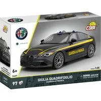Giulia Quadrifoglio Guardia di Finanza, Konstruktionsspielzeug Maßstab 1:35