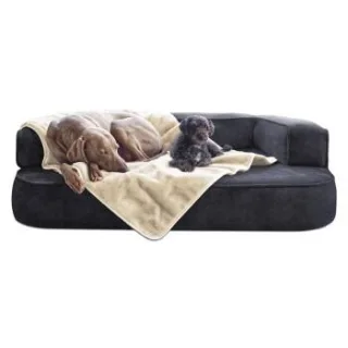 Tierlando LILLY flauschige Haustier- & Plüschdecke creme XL