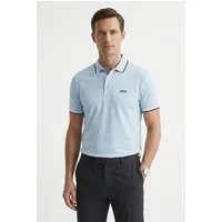 BOSS GREEN Poloshirt Paddy Regular Fit atmungsaktive Piqué-Webstruktur, Flachstrickkragen, gerader Schnitt