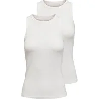 ONLY Tanktop ONLSALLY TANK TOP 2 PACK CS JRS (Packung, 2-tlg., 2er-Pack)