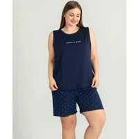 fashionshowcase Hausanzug Damen Schlafanzug große Größen – Pyjama Set mit Shorts & Top, 3XL–5XL (2 tlg., 2-teiliges Set) modischer Frontprint, verspielte Muster-Shorts