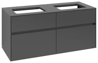Villeroy & Boch Waschtischunterschrank Collaro C11500 1200x548x500mm 4 Ausz. für 2 Waschtisch Graphi C11500VR