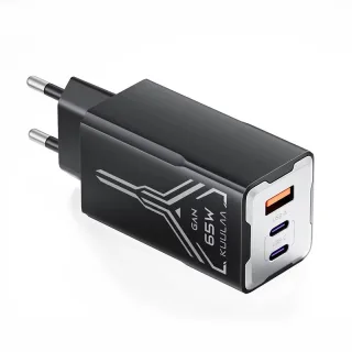 [GaN Tech] KUULAA KL-CD64 65W 3-Port USB PD Charger USB-A+2USB-C PD Fast Charging Wall Charger Adapter EU Plug US Plug f