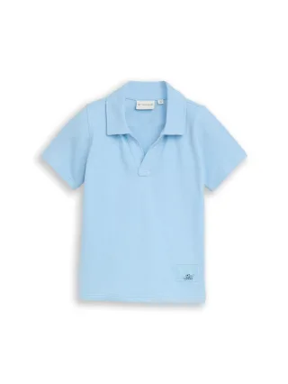 tom tailor kids - Poloshirt mit Struktur light cloudy blue - Gr. - 134