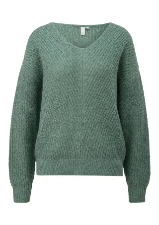 qs - Strickpullover türkis - Gr. - L