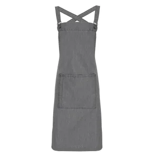 Premier Cross Back Barista Latzschürze (Grey Denim)