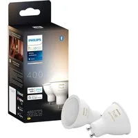 Philips Hue LED-Leuchtmittel White Ambiance 400lm, GU10, 2 St., Farbwechsler