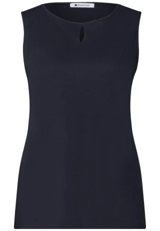 Street One - Top mit Cut-Out blau - Gr. - 36