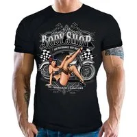 GASOLINE BANDIT® T-Shirt für Motorradfahrer und Biker: Pinup Girl