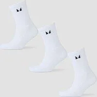 MP Laufsocken (3er Pack) – Weiß - UK 12-14