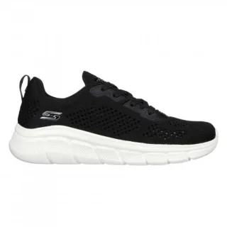 Skechers - "Bobsbflex" Sneaker für Damen, Jerseyware, Zum Anschlüpfen (Schwarz)