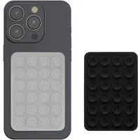 kwmobile Popsockets 2x Silikon Saugnapf Handyhalterung - Handy Halter selbstklebend, (2-tlg., 5,5 x 8cm Universal Halterung für Handyhüllen)