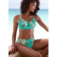Venice Beach Bikini-Hose Sandra in modischer, leicht glänzender Rippware