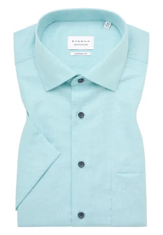 ETERNA - Hemd Twill Kurzarm mint - Gr. - 42