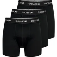 ONLY & SONS Trunk ONSBASIC SOLID BOXER 3PACK NOOS (Packung, 3-St) Baumwollmischung, eng anliegend